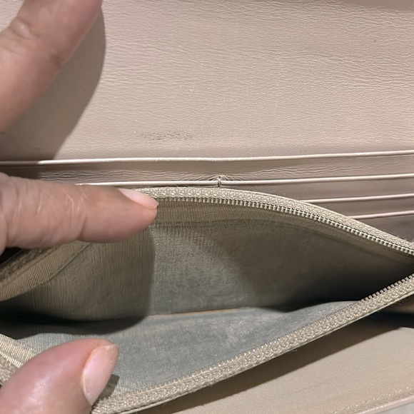 EUC Christian Dior John Galliano Vintage Beige Trotter Monogram Logo Wallet - Picture 9 of 14